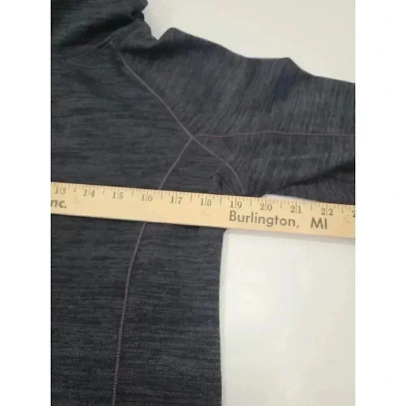 Athleta Pullover Hoodie Sweatshirt Women's Size Small Grey Cinch Waist - Picture 4 of 6